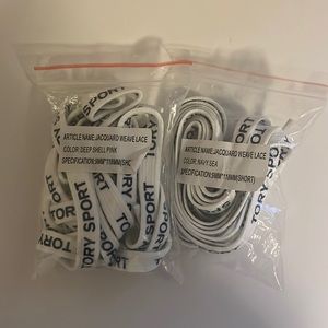Tory burch shoestrings (never used)